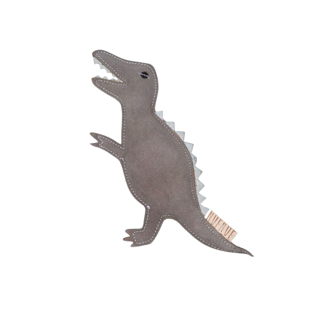 Lakefields Lederspielzeug mit Kokosfaser Dino