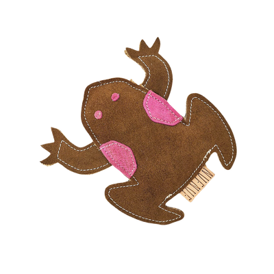 Lakefields Lederspielzeug mit Kokosfaser Frosch