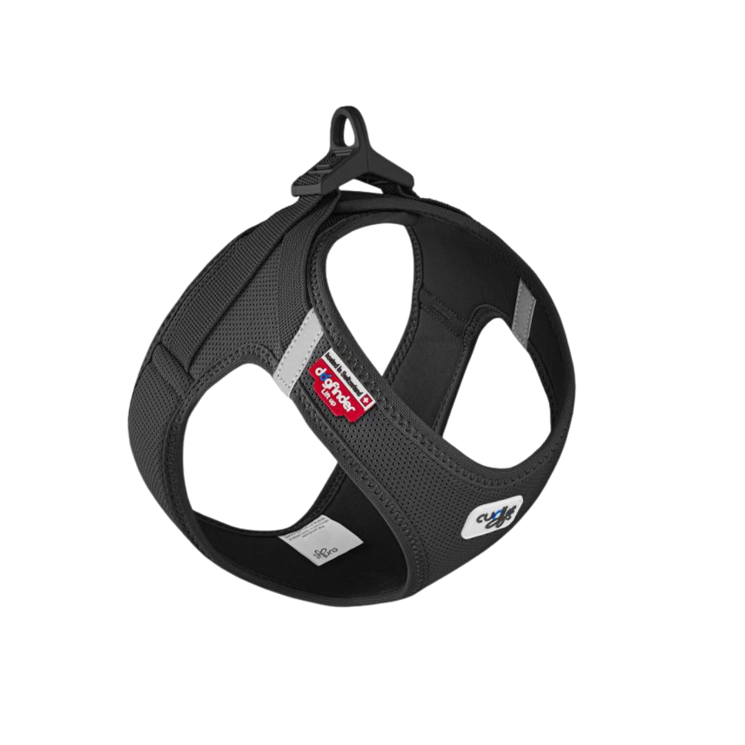 Curli Clasp Vest Geschirr Air-Mesh Schwarz