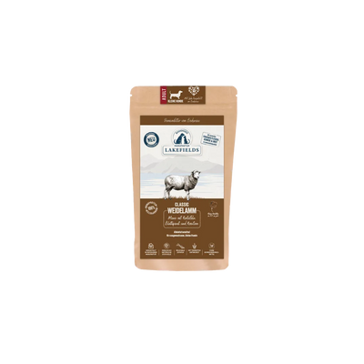 Lakefields Trockenfutter für kleine Rassen Weidelamm