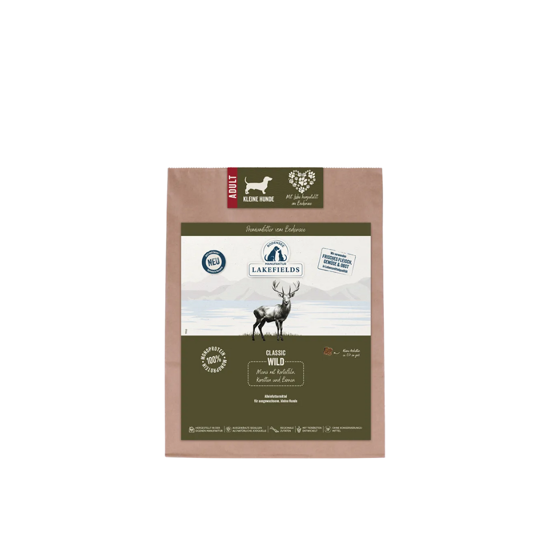 Lakefields Trockenfutter für kleine Rassen Wild