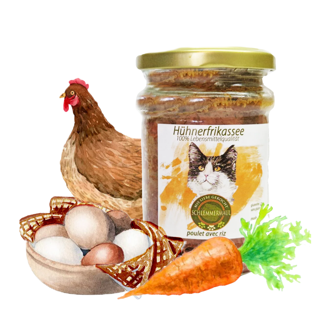 Schlemmermaul Katzenfutter Hühnerfrikassee 200g