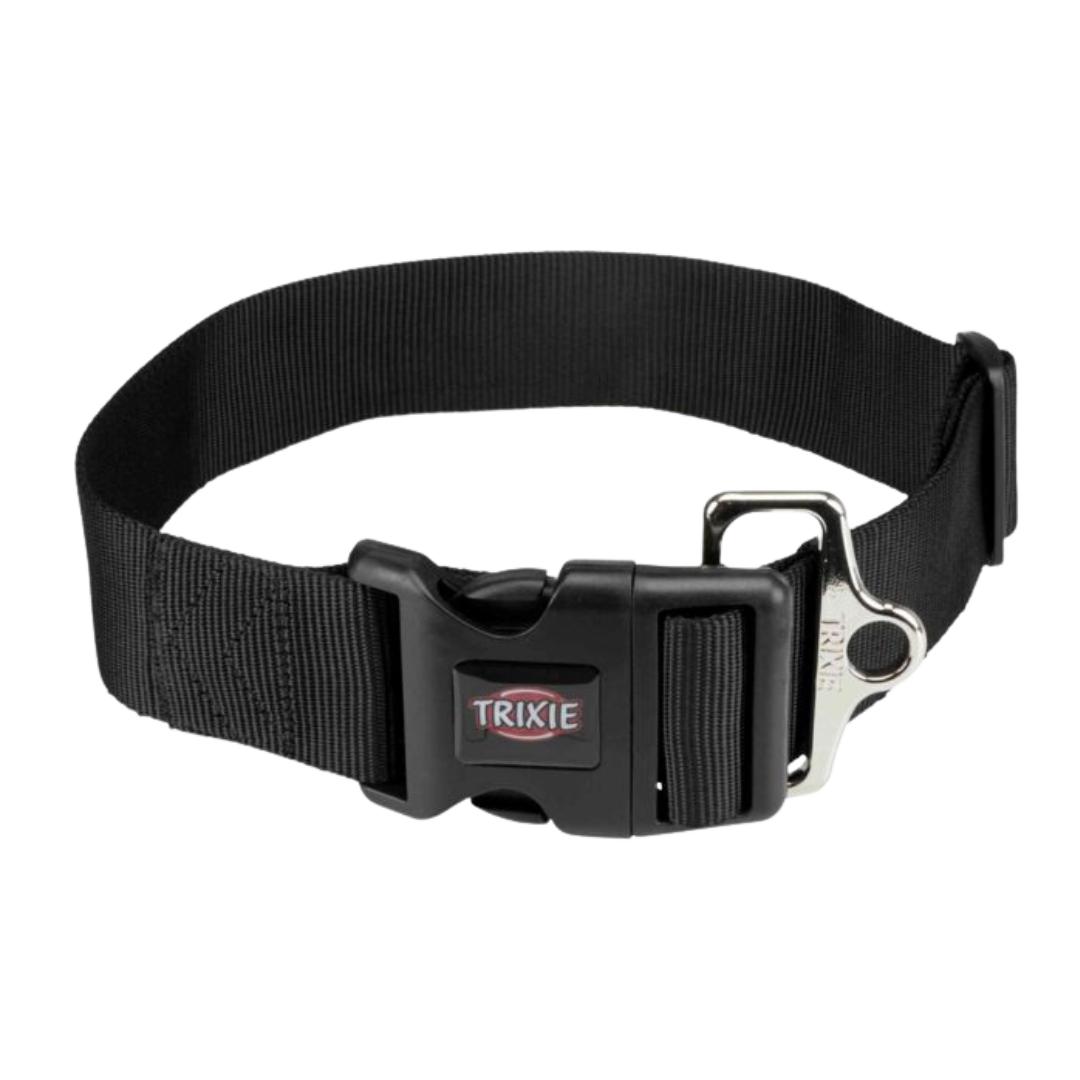 Trixie Premium Halsband extra breit schwarz