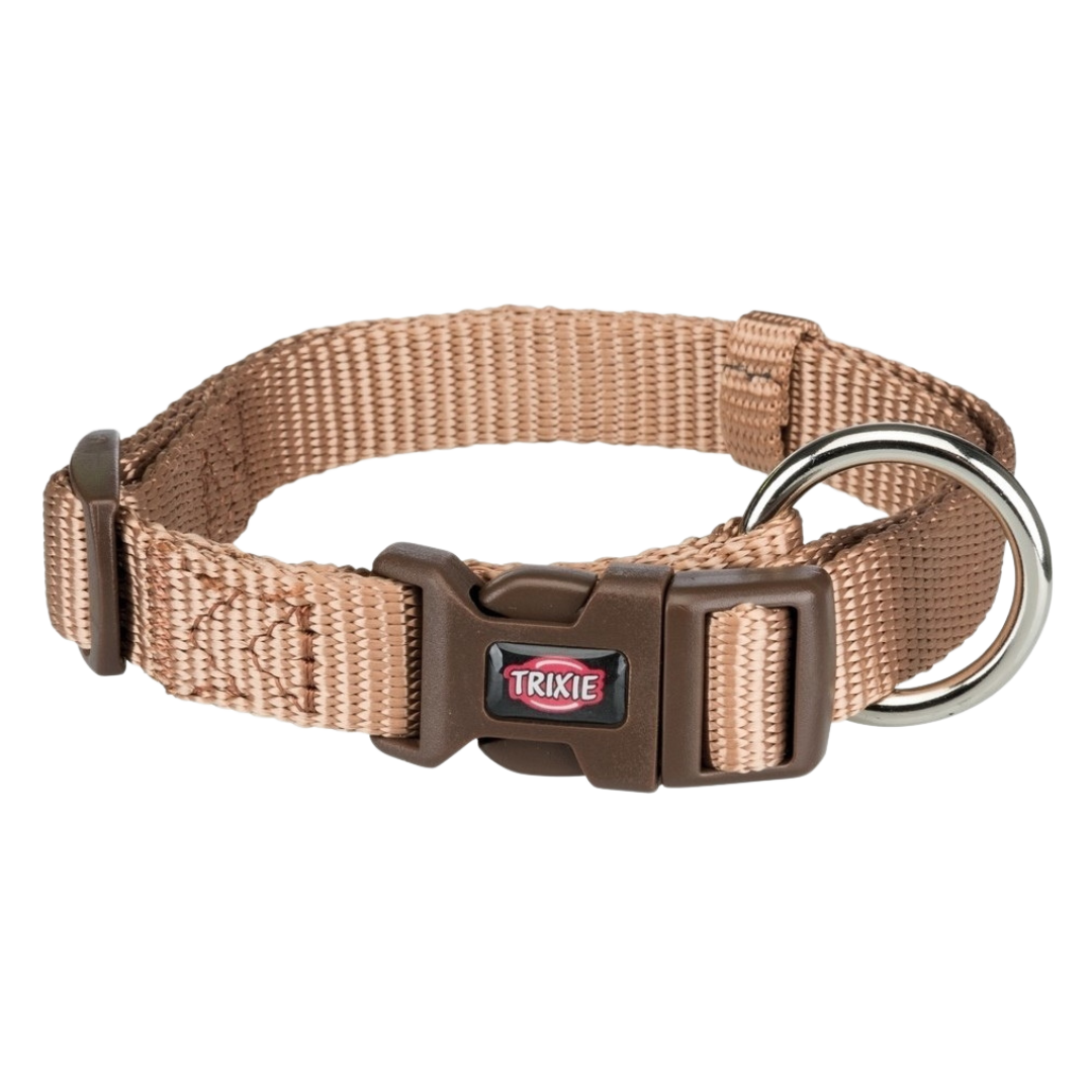 Trixie Premium Halsband Hellbraun