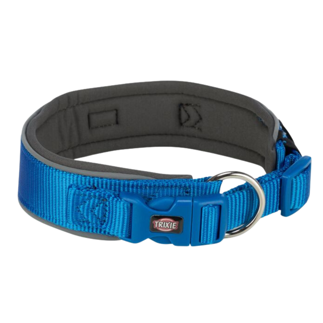Trixie Premium Halsband unterfüttert Royal Blau