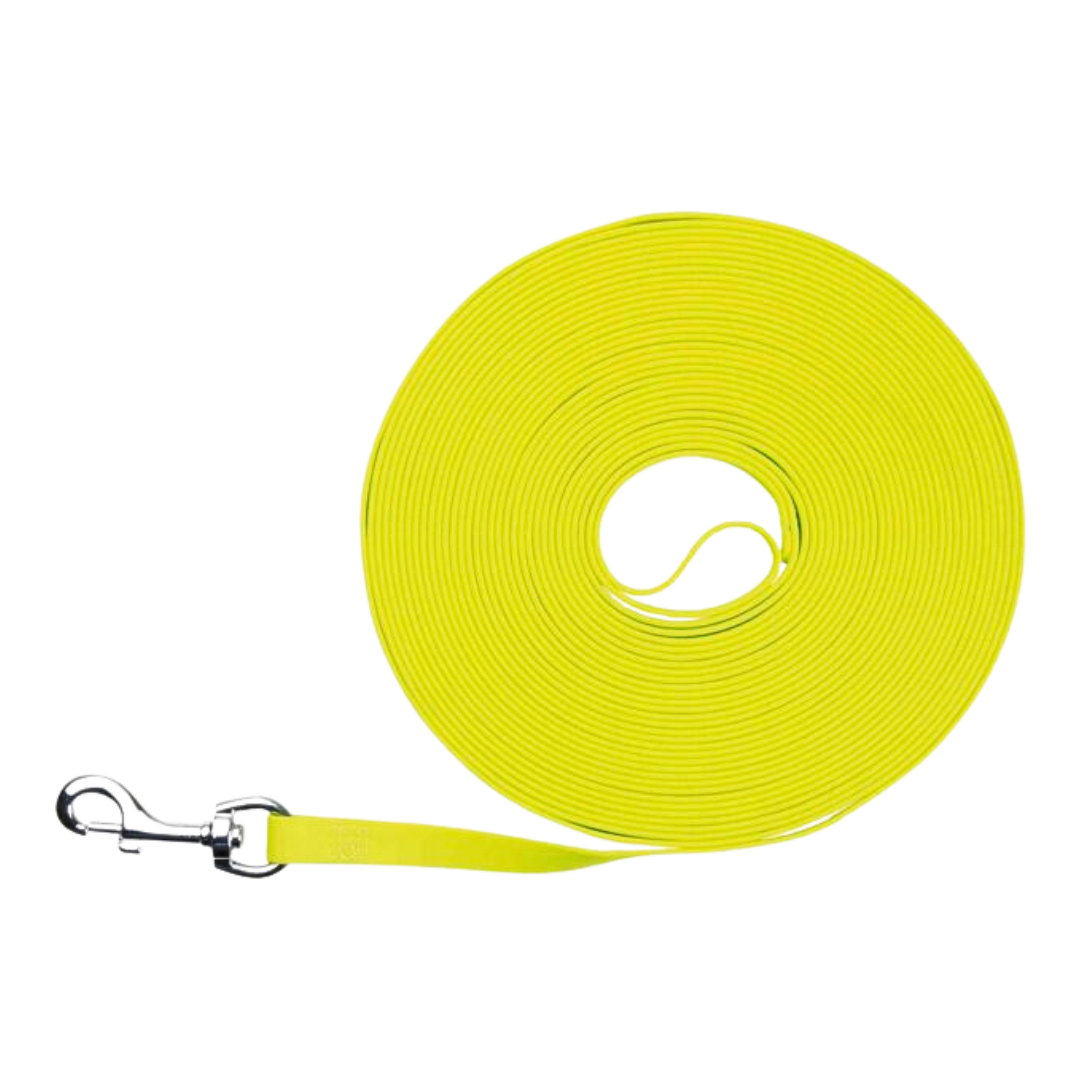Schleppleine Biothane neongelb 15 Meter