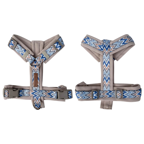 Puppy Boheme Hundegeschirr Ziggy-Blau (handgefertigt in Dänemark)