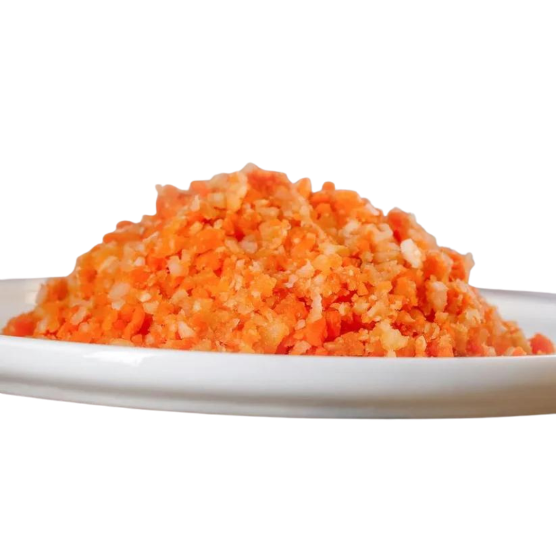 Weißer Teller mit 500 g heimischem Gemüsemix