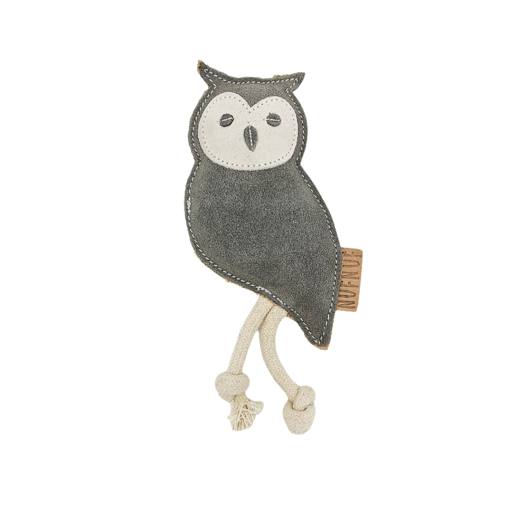 Lakefields Lederspielzeug mit Kokosfaser Eule