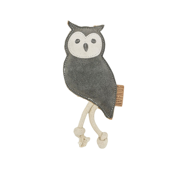 Lakefields Lederspielzeug mit Kokosfaser Eule
