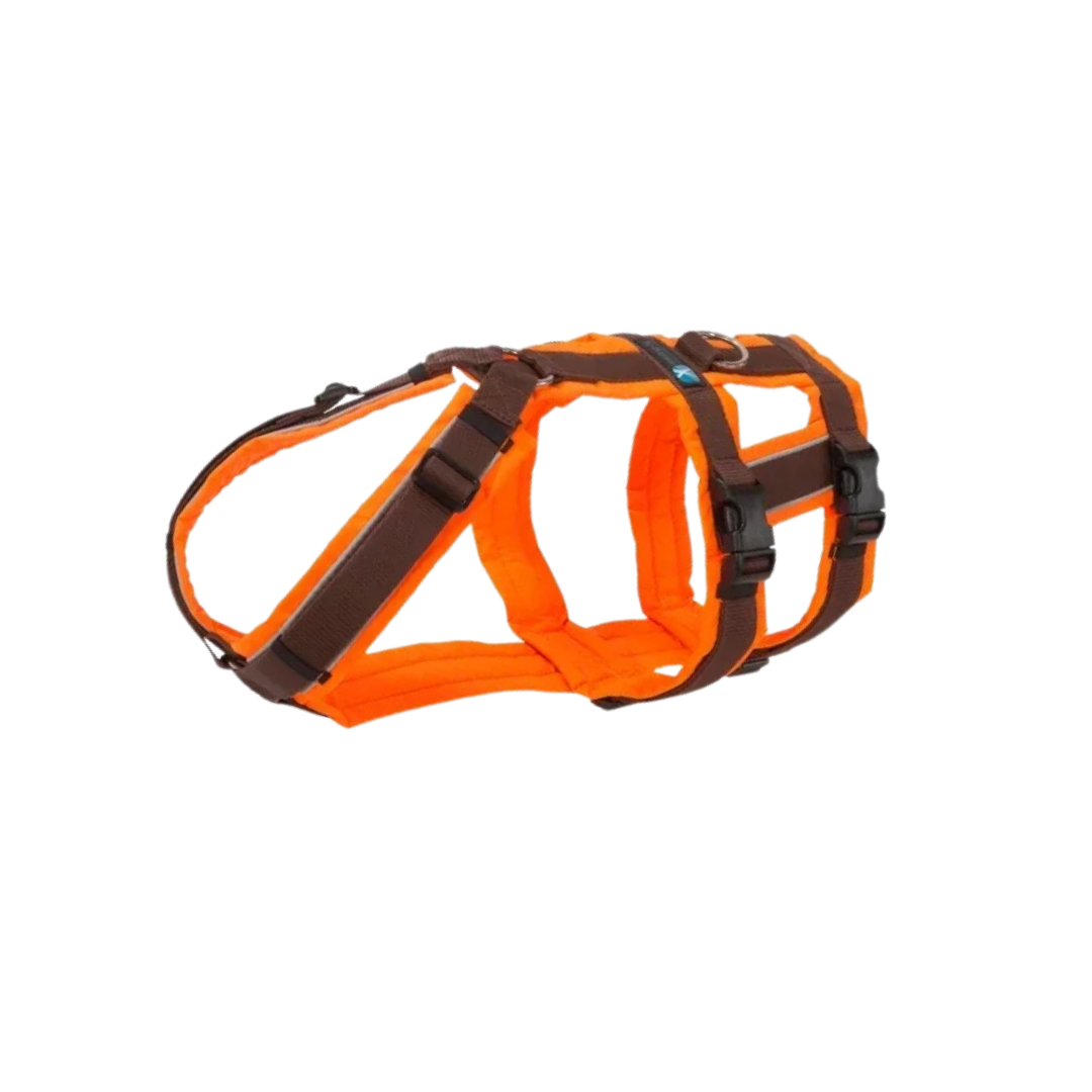 Anny-X Brustgeschirr Safety Protect leuchtorange/braun