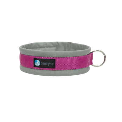 Anny-X Steckhalsband grau/pink