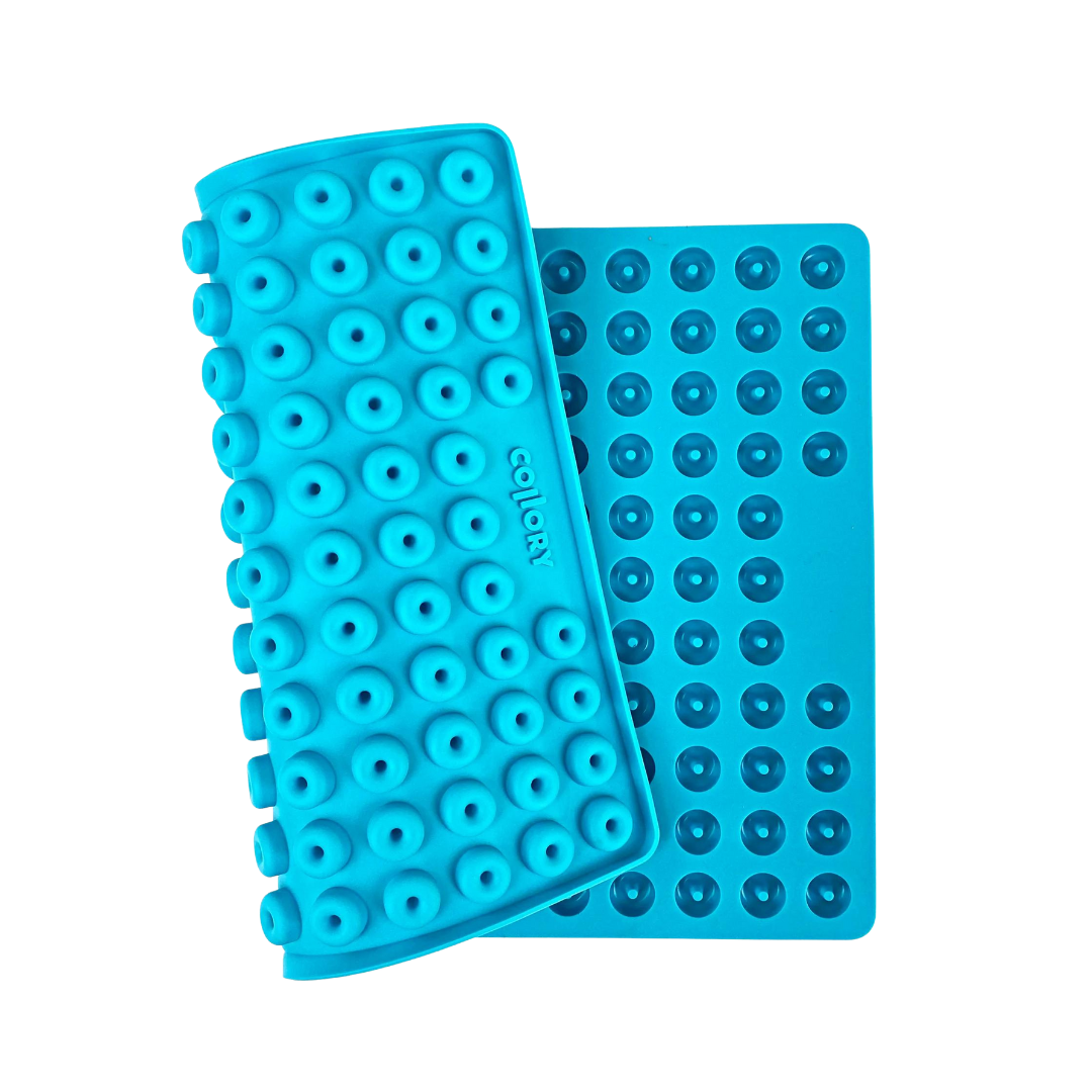 Collory Silikon Backmatte Mini-Donat 1,8 cm – BPA-freies Platin-Silikon, antihaftend, hitzebeständig, spülmaschinenfest. Ideal für mittelgroße Hunde.