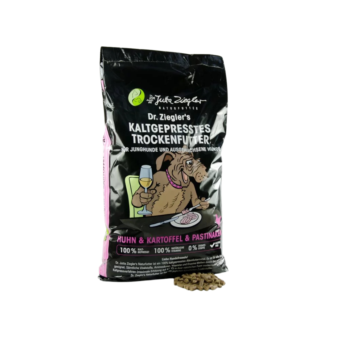 Dr. Ziegler kaltgepresstes Trockenfutter Huhn & Kartoffel/Pastinake