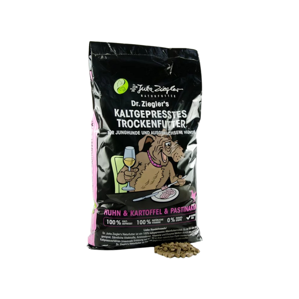 Dr. Ziegler kaltgepresstes Trockenfutter Huhn & Kartoffel/Pastinake