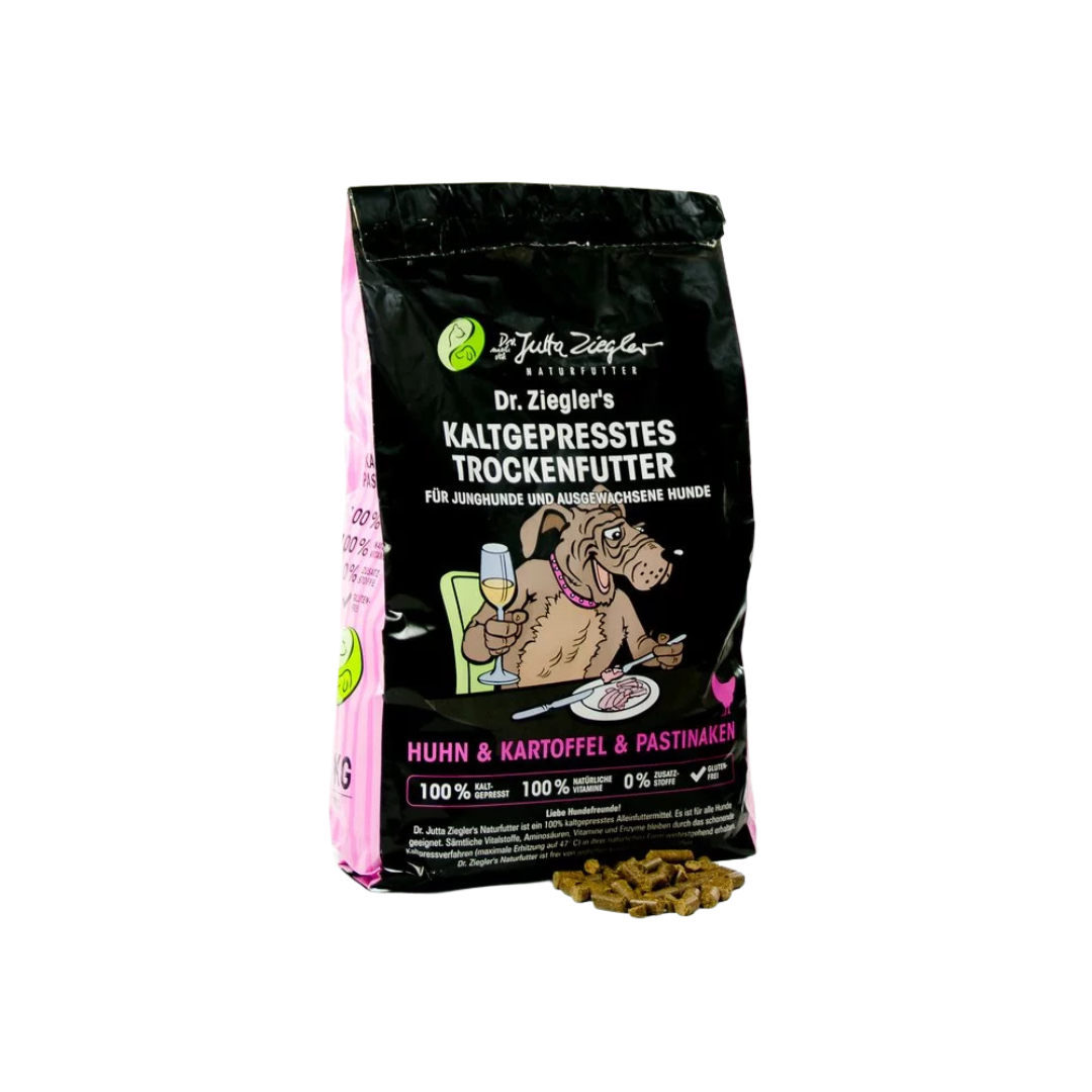 Dr. Ziegler kaltgepresstes Trockenfutter Huhn & Kartoffel/Pastinake