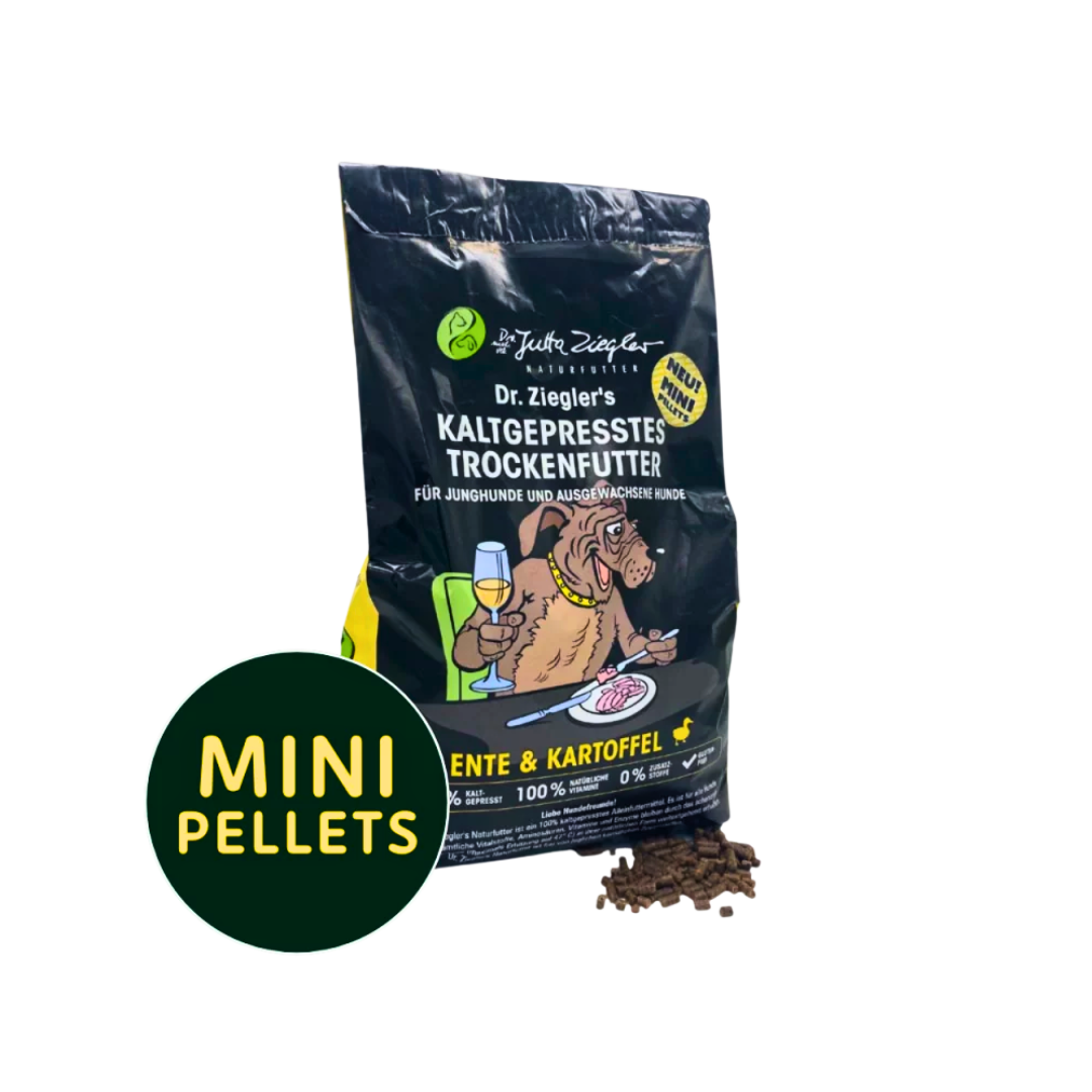 Dr. Ziegler kaltgepresstes Trockenfutter Ente & Kartoffel Mini-Pellets
