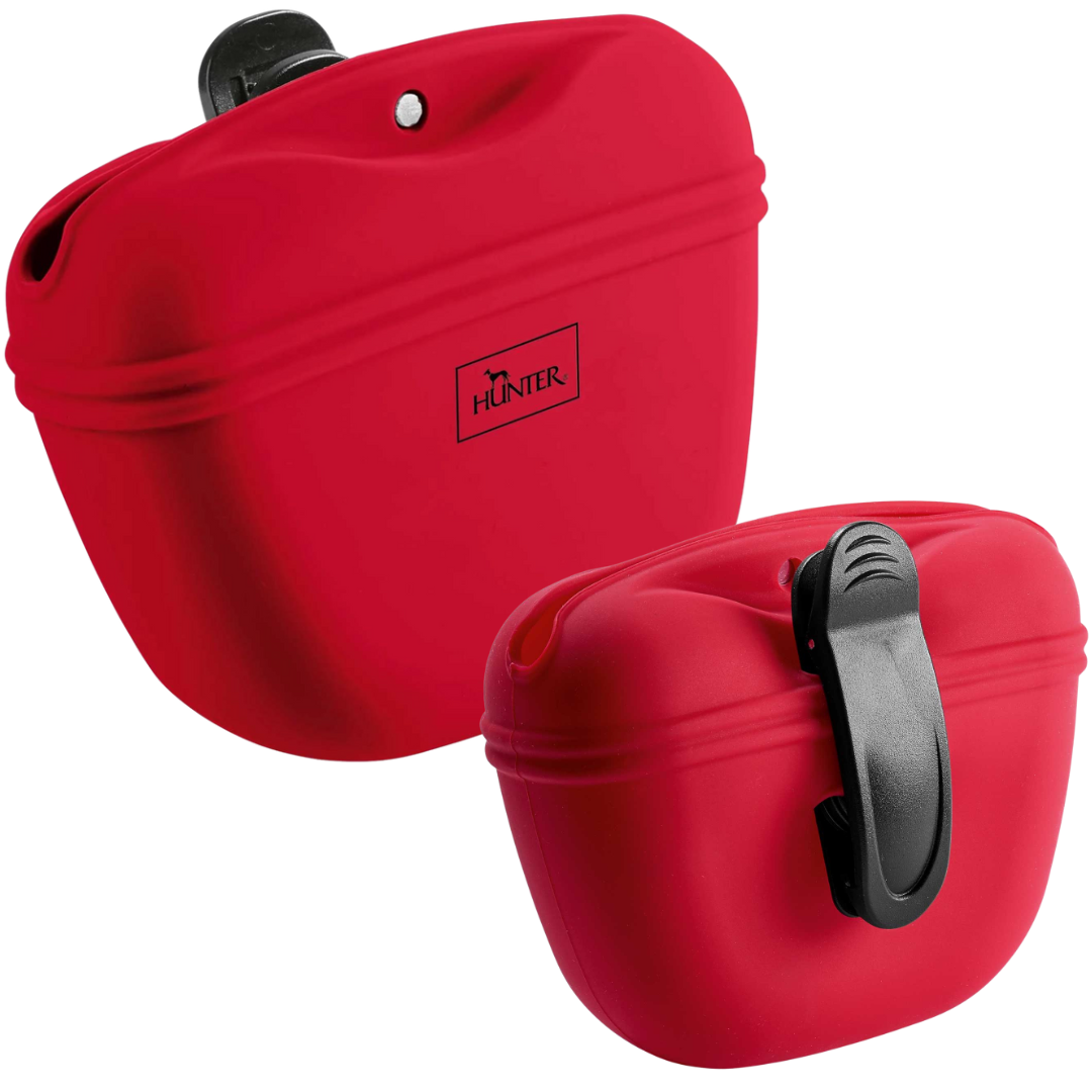 Hunter Silikon Leckerlitasche mit Gürtel-Clip div. Farben