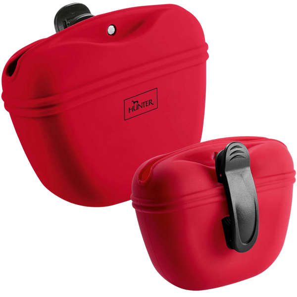 Hunter Silikon Leckerlitasche mit Gürtel-Clip div. Farben