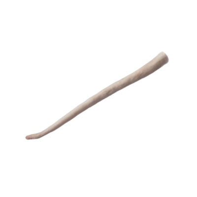 Getrockneter Kausnack für Hunde in Stangenform, naturbelassen.