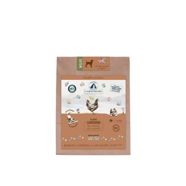 Lakefields Welpen-Trockenfutter Landhuhn