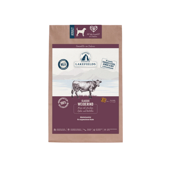 Lakefields Trockenfutter Weiderind