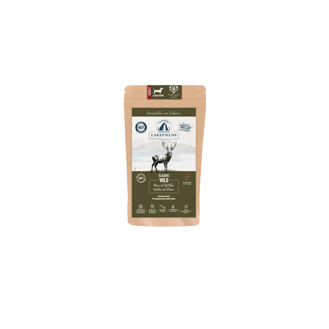 Lakefields Trockenfutter für kleine Rassen Wild