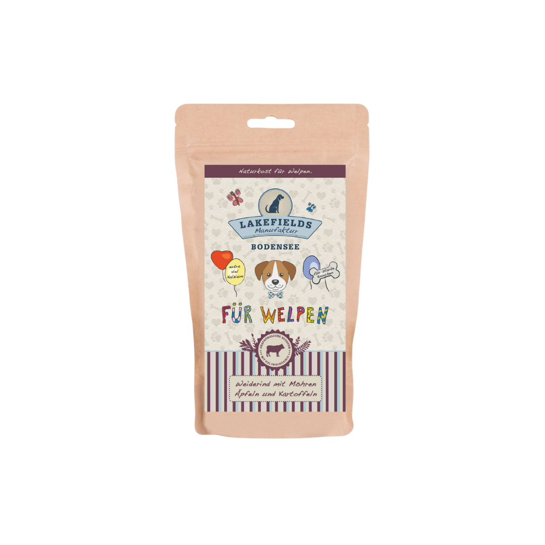 Lakefields Welpen-Trockenfutter Weiderind
