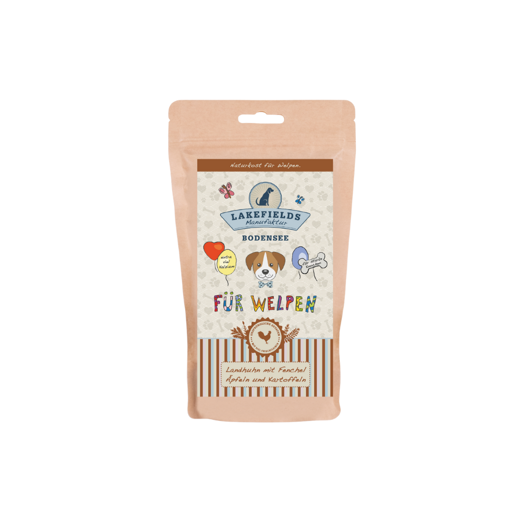 Lakefields Welpen-Trockenfutter Landhuhn
