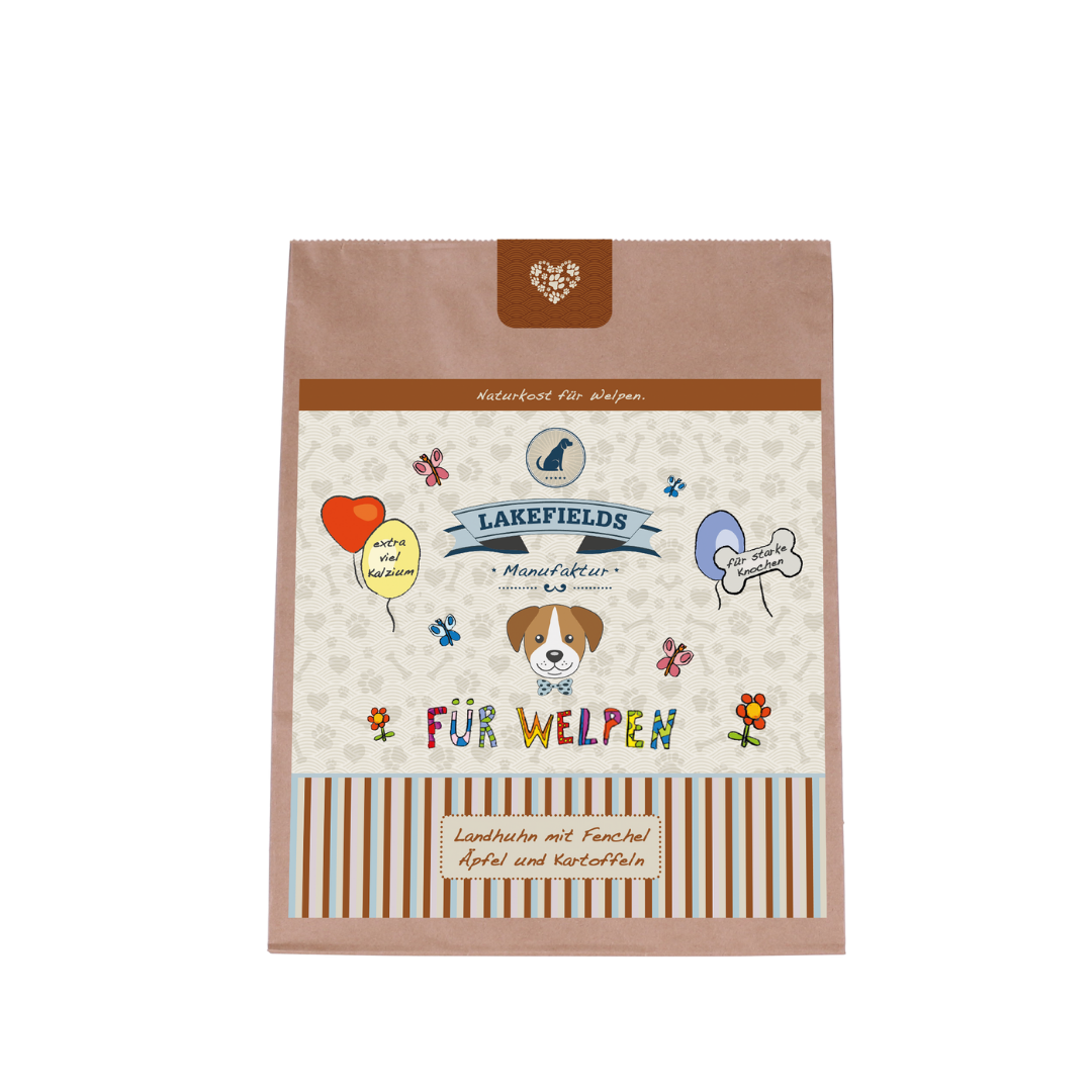 Lakefields Welpen-Trockenfutter Landhuhn