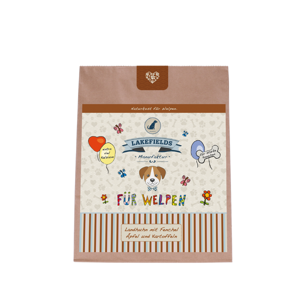 Lakefields Welpen-Trockenfutter Landhuhn