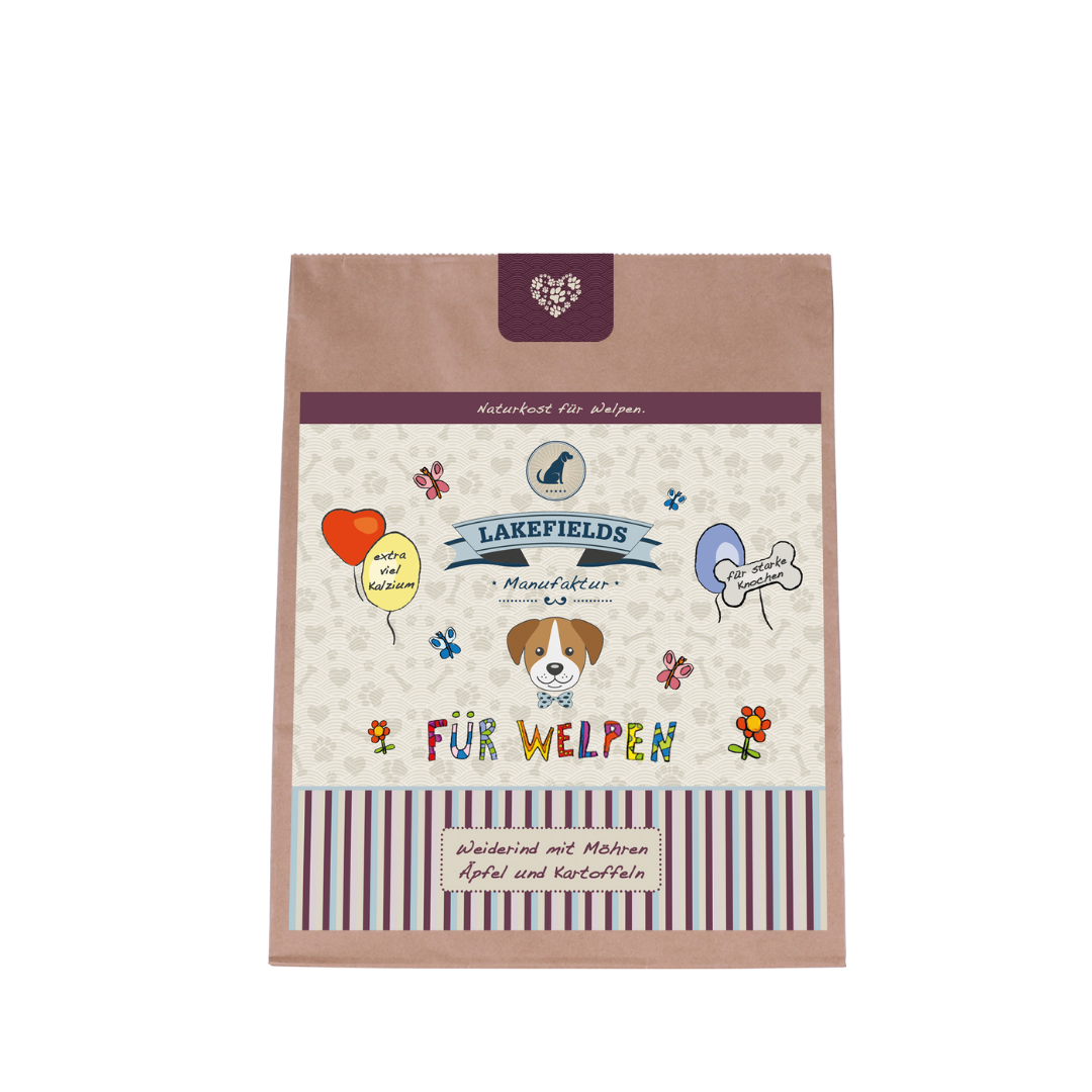 Lakefields Welpen-Trockenfutter Weiderind