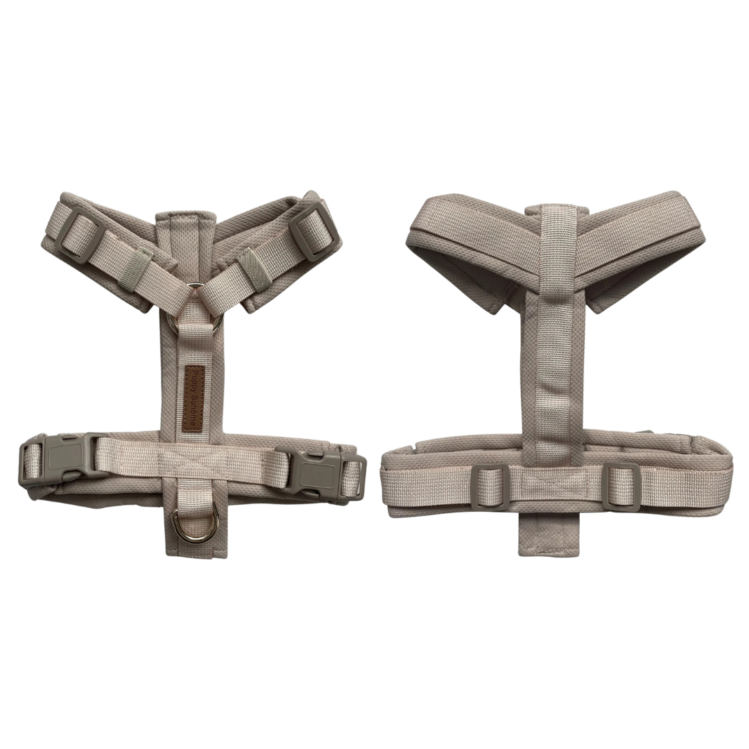 Puppy Boheme Hundegeschirr Latte (handgefertigt in Dänemark)