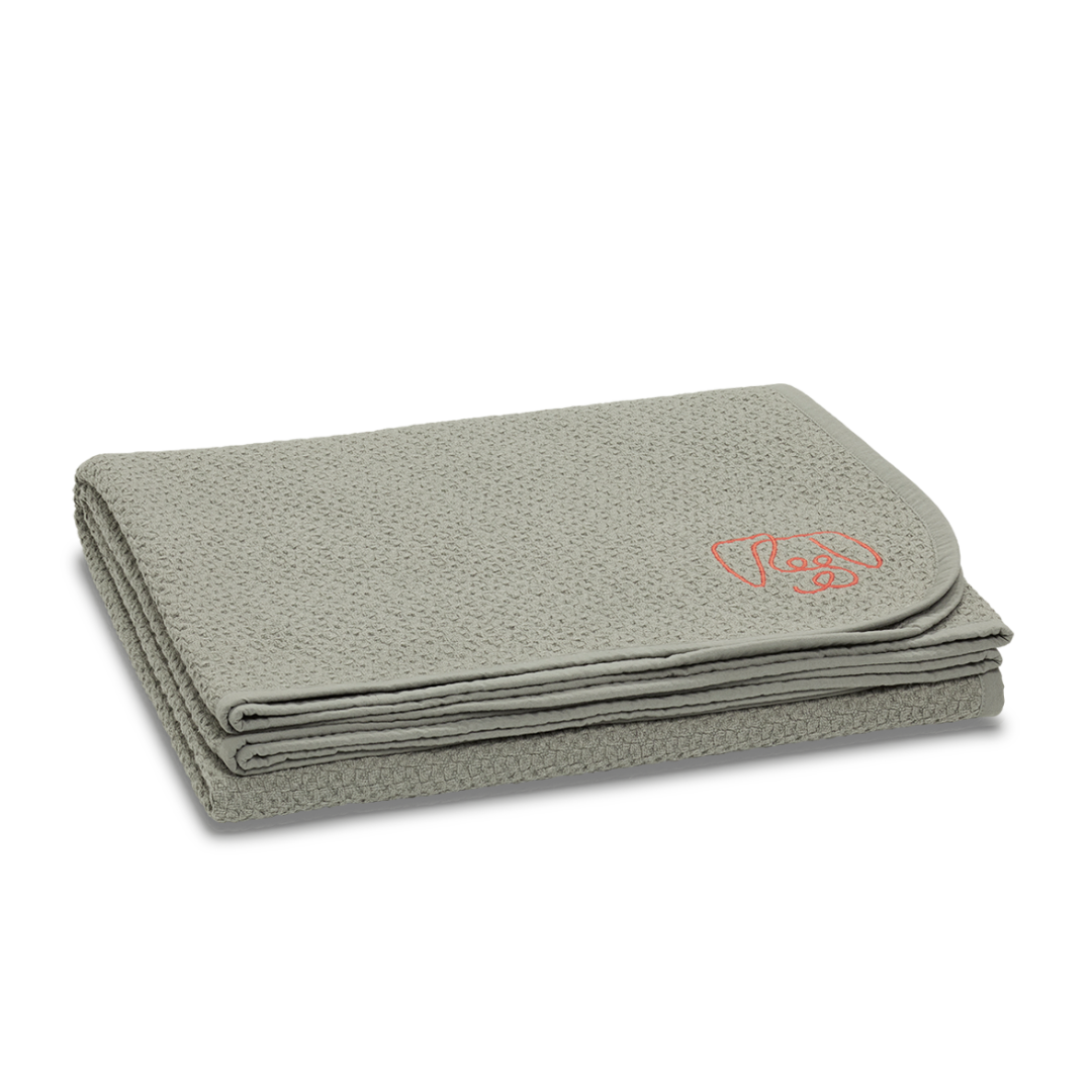 Pawness Hundedecke Bio-Baumwolle 150x125cm Grau