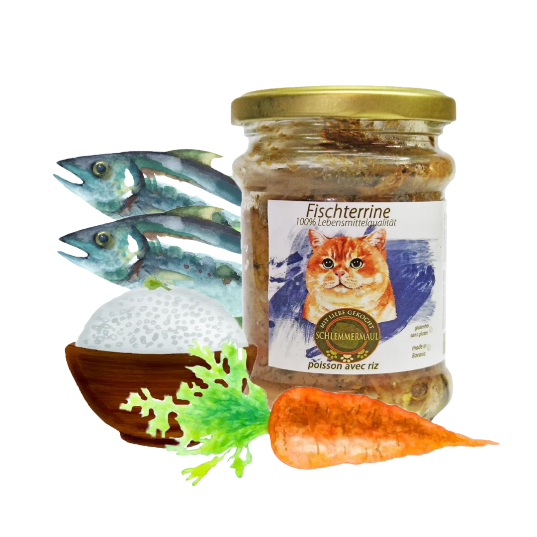 Schlemmermaul Katzenfutter Fischterrine 200g