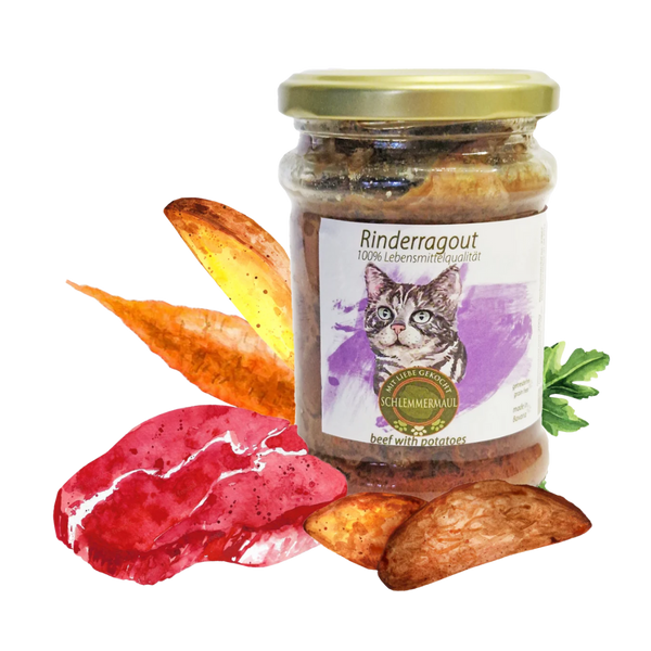 Schlemmermaul Katzenfutter Rinderragout 200g