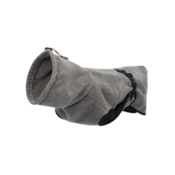 Bademantel Frottee grau