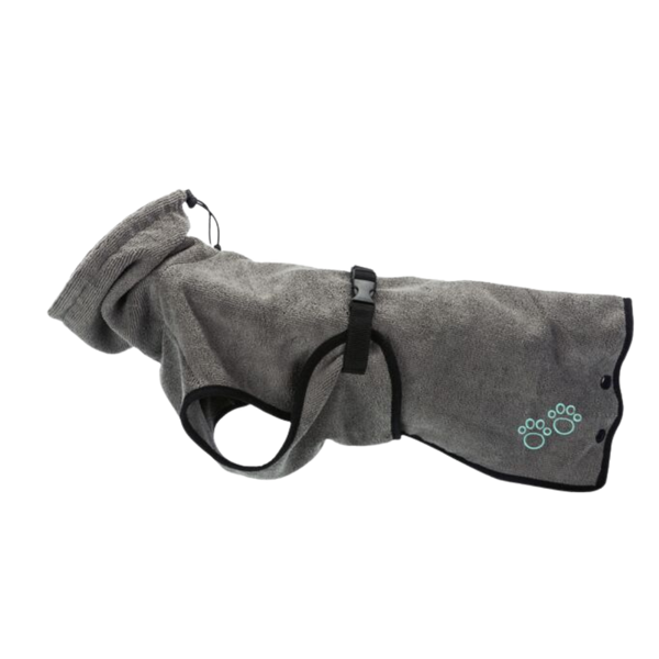 Bademantel Frottee grau