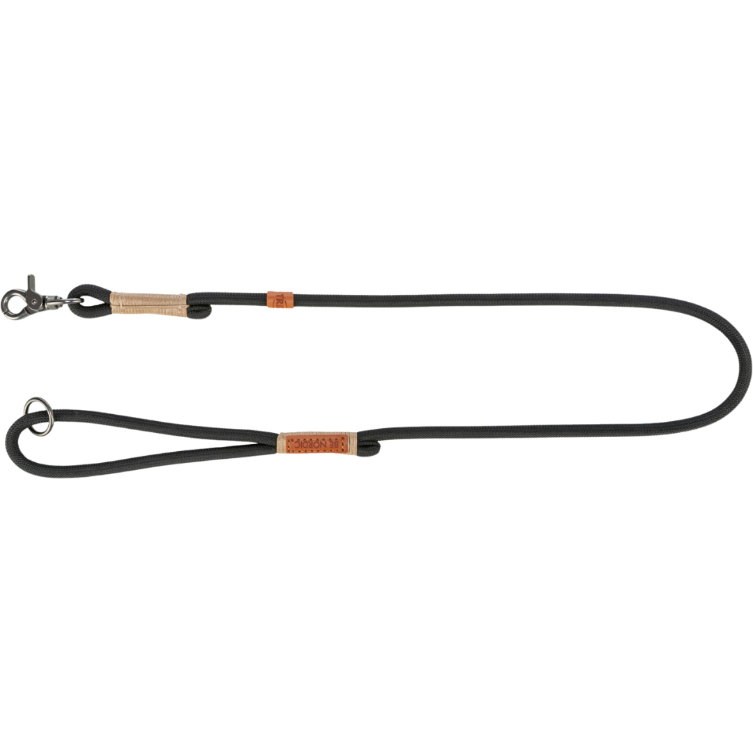 Be Nordic Tau-Leine mit Handschlaufe 1m x 13mm Anthrazit