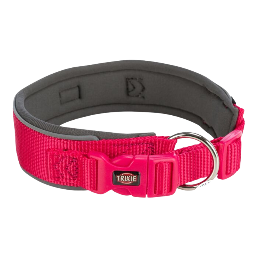 Trixie Premium Halsband unterfüttert Fuchsia