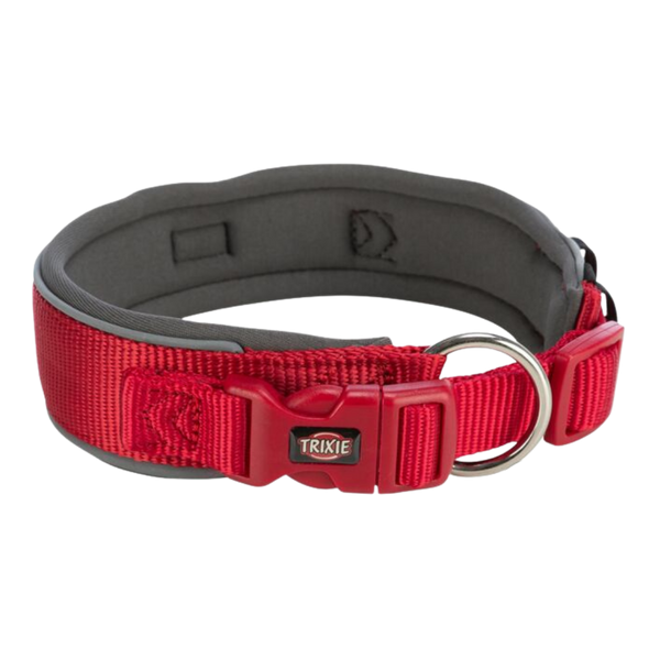 Trixie Premium Halsband unterfüttert Rot