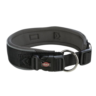 Trixie Premium Halsband unterfüttert Schwarz
