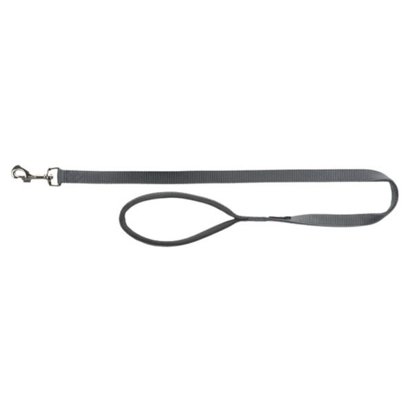 Trixie Premium Leine mit Handschlaufe Grau