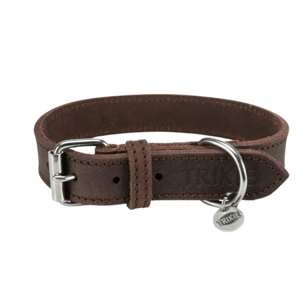 Rustic Leder Halsband Braun