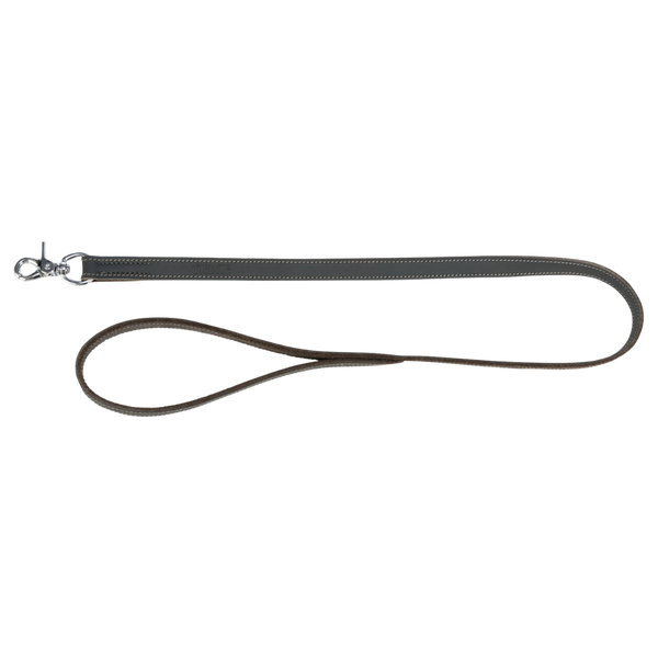 Trixie Rustic Lederleine mit Handschlaufe Grau